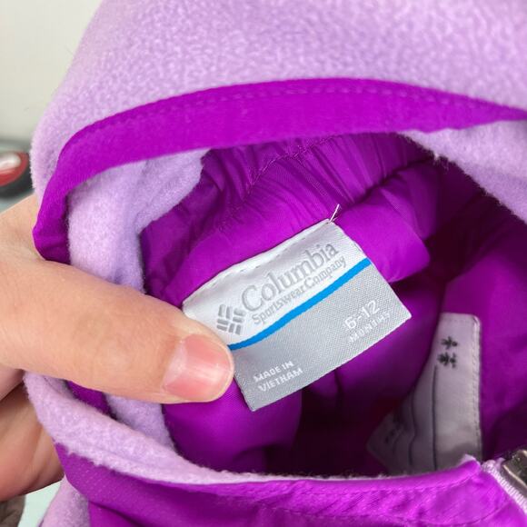 Columbia Girls Snow Bib Overalls 6-12 Months - Picture 4 of 7